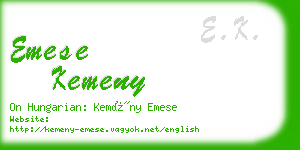 emese kemeny business card